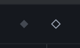 The add-keyframe buttons